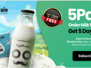 Doodhvale 5Par5 Offer: Get 5 Days of Free Milk with 5-Day Subscription