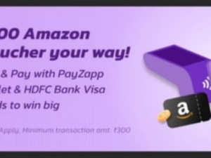Payzapp: Free Rs.300 Amazon Voucher [Tap & pay offer]