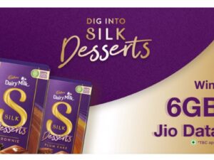 Free 100MB + 6GB Jio Data From Cadbury Silk Dessert Offer