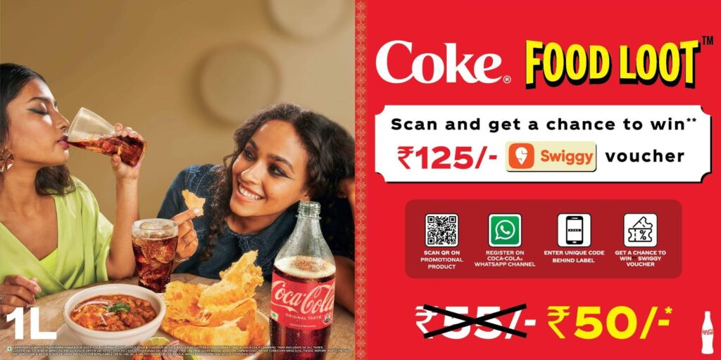 FREE Rs.100 Swiggy Vouchers From Coke2Home Survey | Proof Added
